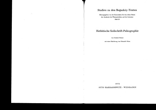 دیرینه شناسی خط میخی هیتی
