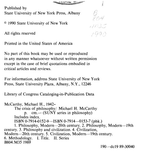 بحران فلسفه