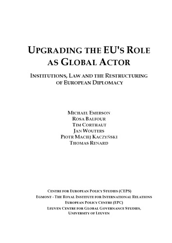 ﻿ارتقای نقش اتحادیه اروپا به عنوان بازیگر جهانی