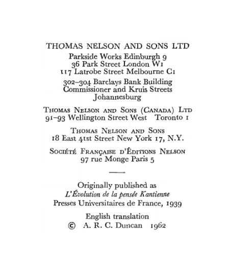 توسعه اندیشه کانتی