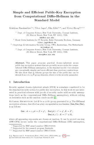 رمزنگاری کلید عمومی - PKC 2010: 13th International Conference on Practice and Theory در رمزنگاری کلید عمومی، پاریس، فرانسه، May 26-28، 2010 ... امنیت کامپیوتر و رمزنگاری)