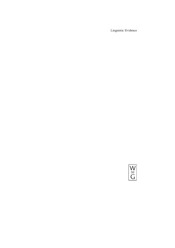 شواهد زبانی: دیدگاه های تجربی ، نظری و محاسباتی