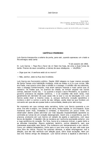 ادبیات: Iaiá Garcia