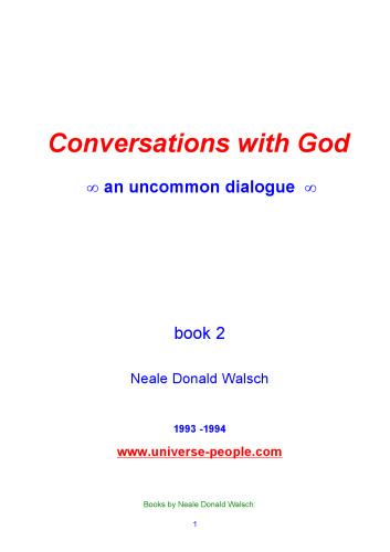 گفتگو با خدا: گفتگوی غیر معمول (کتاب 2)