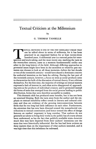 نقد متنی در هزاره