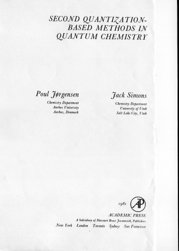 ﻿روش های دوم مبتنی بر کوانتاسیون در شیمی کوانتوم