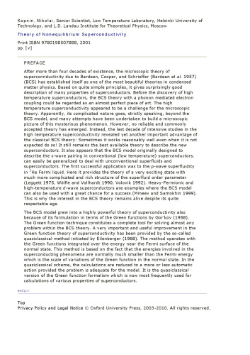 ﻿نظریه ابررسانایی غیرتعادلی (مجموعه بین‌المللی مونوگراف‌های فیزیک)