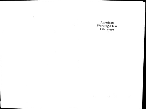 ﻿ادبیات طبقه کارگر آمریکایی: گلچین