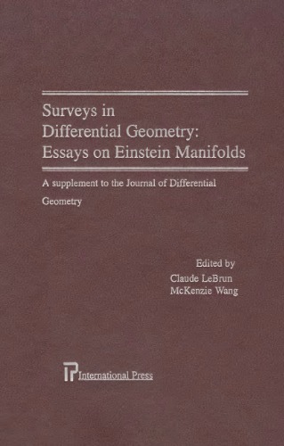 ﻿Surveys in Differential Geometry, Vol. 6: مقالاتی در مورد منیفولدهای اینشتین