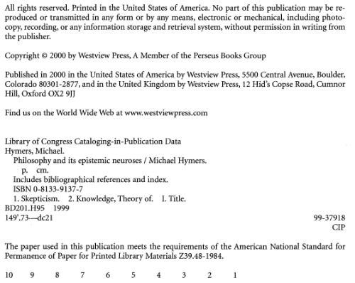 ﻿فلسفه و عصب‌های معرفتی آن