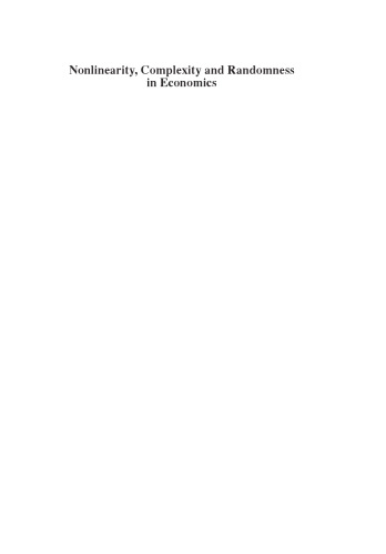 ﻿غیرخطی بودن، پیچیدگی و تصادفی بودن در اقتصاد: به سوی مبانی الگوریتمی برای اقتصاد (بررسی تحقیقات اخیر در اقتصاد)