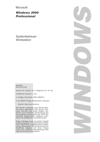 ﻿Microsoft Windows XP Professional System Administrator: Workstation