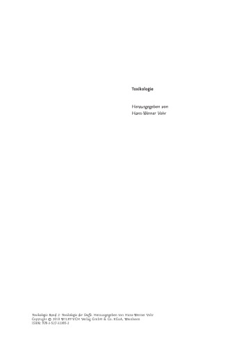 ﻿Toxicology: Toxicology of Substances جلد 2 (نسخه انگلیسی)