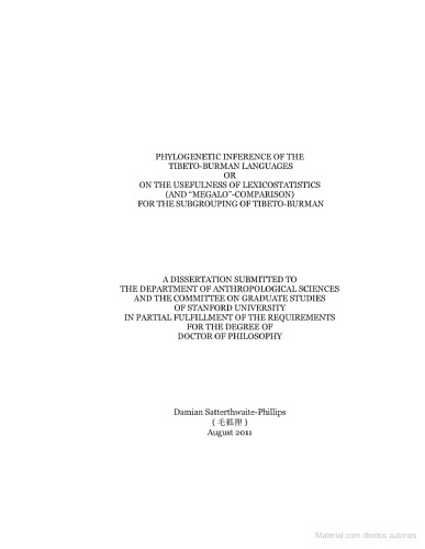 استنتاج فيلوژنتيک زبانهاي تبتو برمن و يا استفاده از ابزارهاي مقياسي (و 