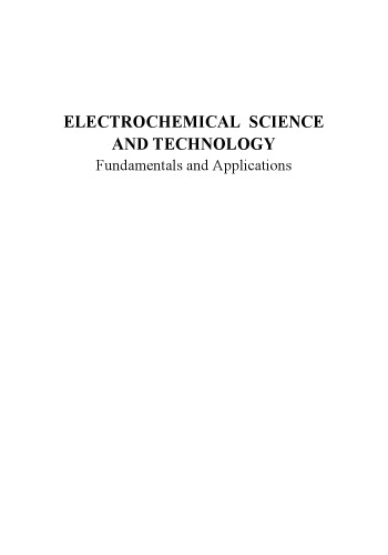 علم و فناوری الکتروشیمیایی: اصول و کاربردها