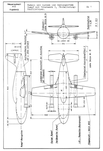 ME 328.Model-پیشنهاد شده توسط Messerschmitt A. G.