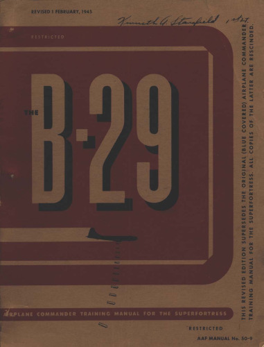 کتابچه راهنمای فرماندهی B-29