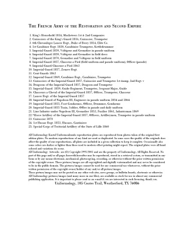 ارتش فرانسوی دوم امپراتوری (Uniformology CD-2004-16)