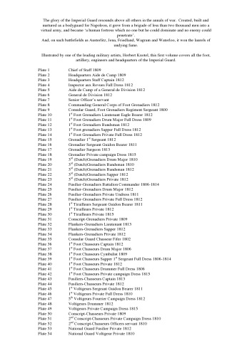 گارد امپریال ناپلئون جلد. من (یکنواخت شناسی CD-2004-28)