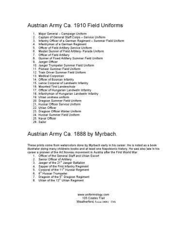 ﻿ارتش امپراتوری اتریش-مجارستان 1888-1910 (سی دی یکنواخت شناسی 2004-31)