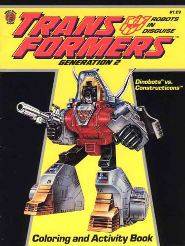 ﻿Dinobots vs Constructicons - کتاب رنگ آمیزی و فعالیت