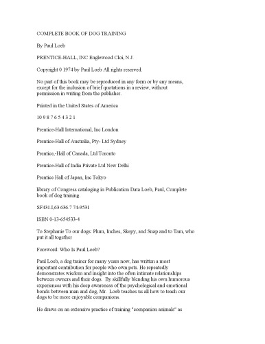 کتاب کامل آموزش سگ