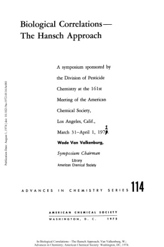 همبستگی بیولوژیکی - رویکرد هانسچ