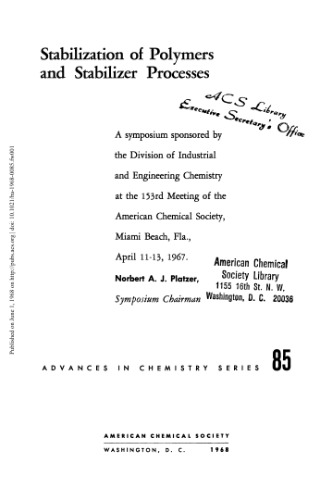 ﻿تثبیت پلیمرها و فرآیندهای تثبیت کننده