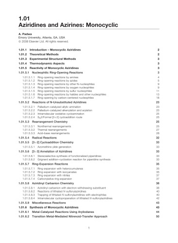 سازش شیمی هتروسیکلیک. جلد سوم 1 Heterocycles سه نفره