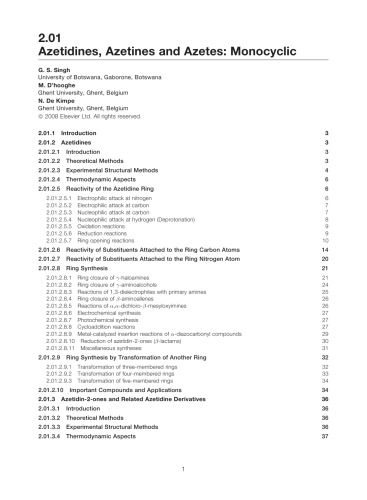 سازش شیمی هتروسیکلیک. جلد سوم 2 Heterocycles چهار نفره