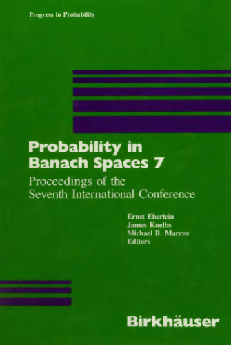 ﻿احتمال در فضاهای Banach 7: مجموعه مقالات هفتمین کنفرانس بین المللی