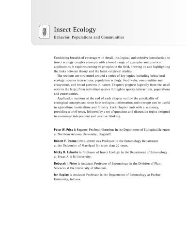 بوم شناسی حشرات