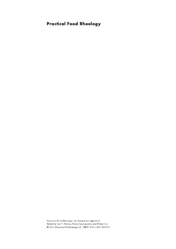 رئولولوژی غذایی عملی: رویکرد تفسیری