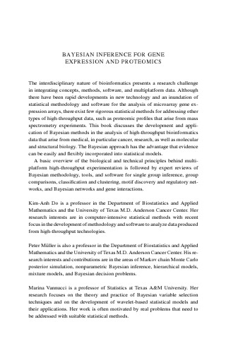 استنتاج بیزی برای بیان ژن و پروتئین