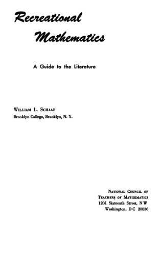 کتابشناسی ریاضیات تفریحی (5 جلد)