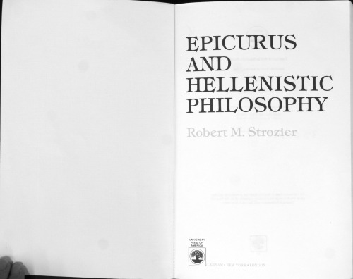 Epicurus و فلسفه Helenistic
