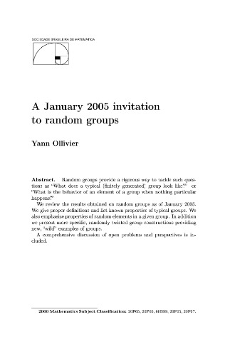 دعوت نامه ژانویه 2005 به گروه های تصادفی