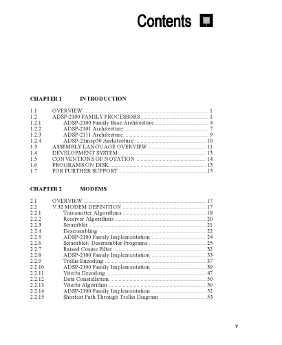 برنامه های پردازش سیگنال دیجیتال با استفاده از ADSP 2100 Family، Volume II