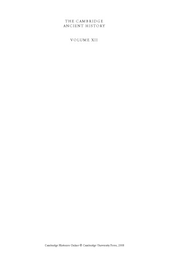تاریخ باستانی کمبریج ، جلد. 12: بحران امپراتوری ، سال 193-337