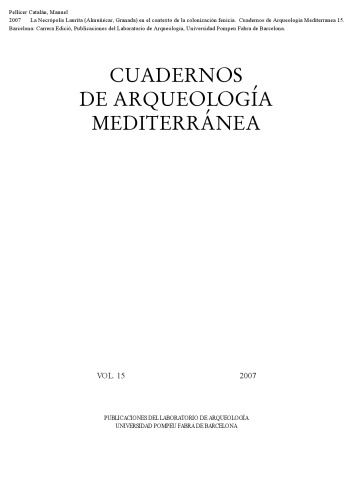﻿La Necrópolis Laurita (Almuñécar، گرانادا) en el contexto de la colonización fenicia