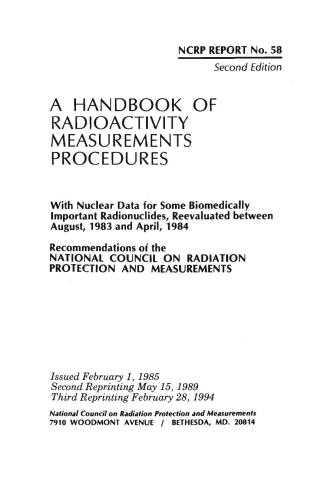 راهنمای روش اندازه گیری رادیواکتیویت گزارش NCRP 58