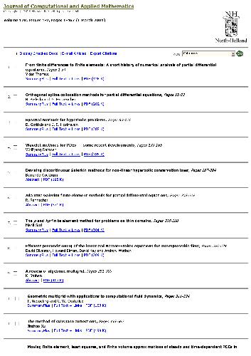 ﻿تحلیل عددی 2000. معادلات دیفرانسیل جزئی