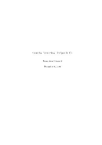 ﻿دستور العمل های عددی مالی در C