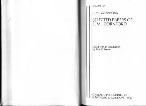 مقاله های منتخب F. M. Cornford