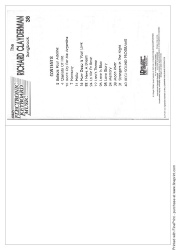 کتاب ترانه ریچارد کلایدرمن