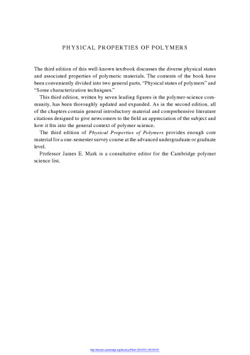 خصوصیات بدنی پلیمرها