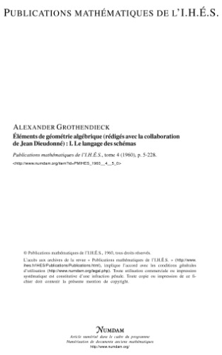 EGA I: زبان طرحواره ها