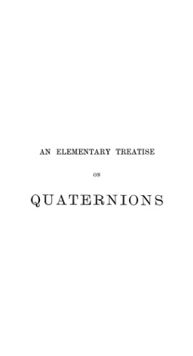 رساله ابتدایی در quaternions