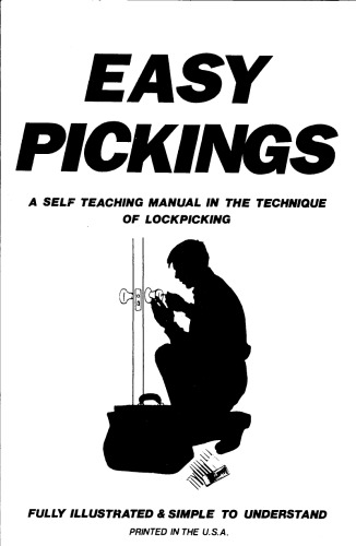 ﻿چیدن آسان: یک کتابچه راهنمای خودآموز برای تکنیک lockpicking