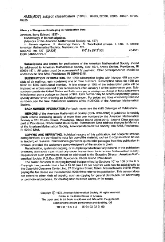 کوهومولوژی در Banach Algebras